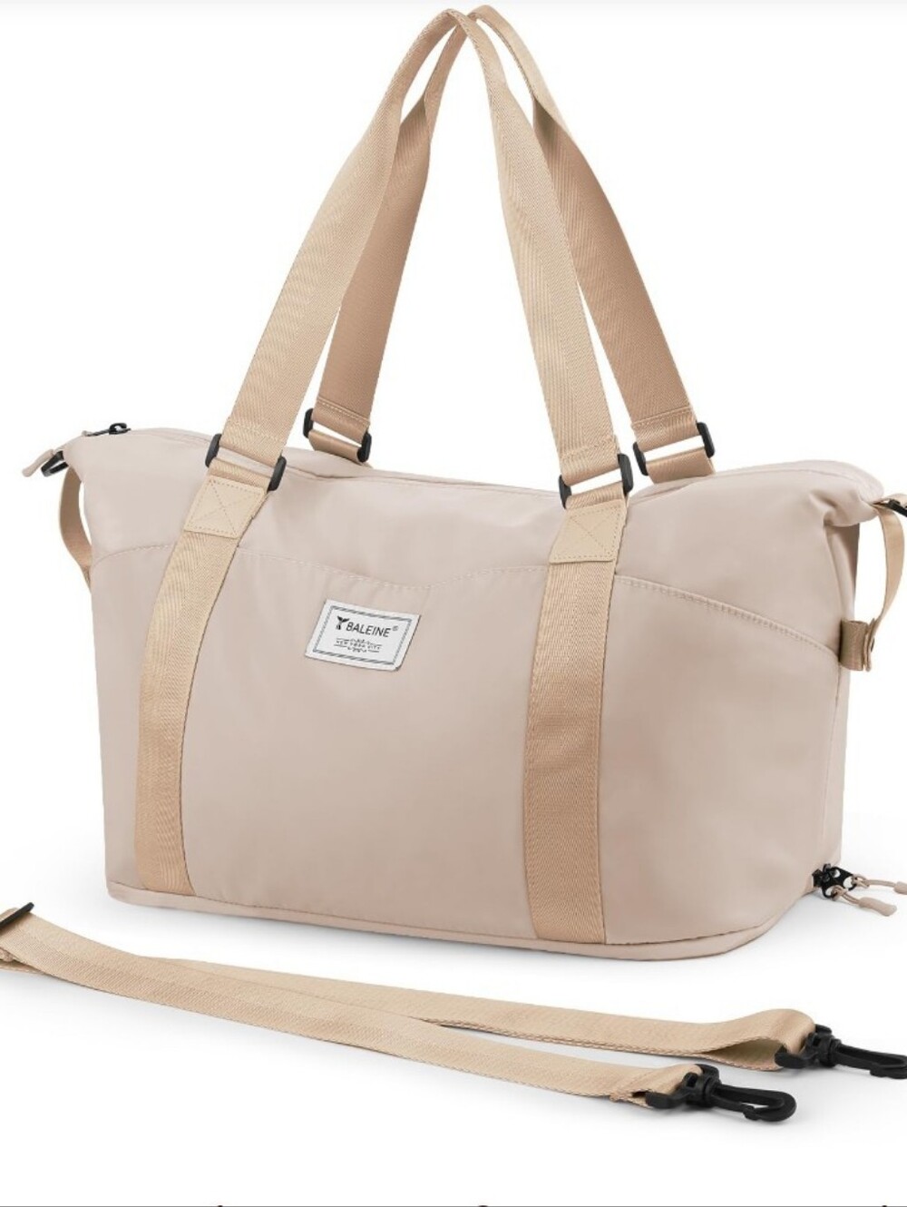 NWB Amazon Baleine Duffle Bag in Beige